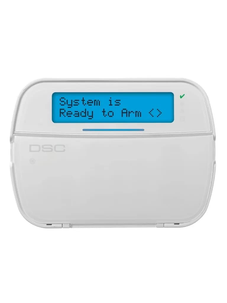 DSC HS2LCDWFP9 - Teclado LCD Alfanumérico  Inalámbrico  PowerG  con cr 2