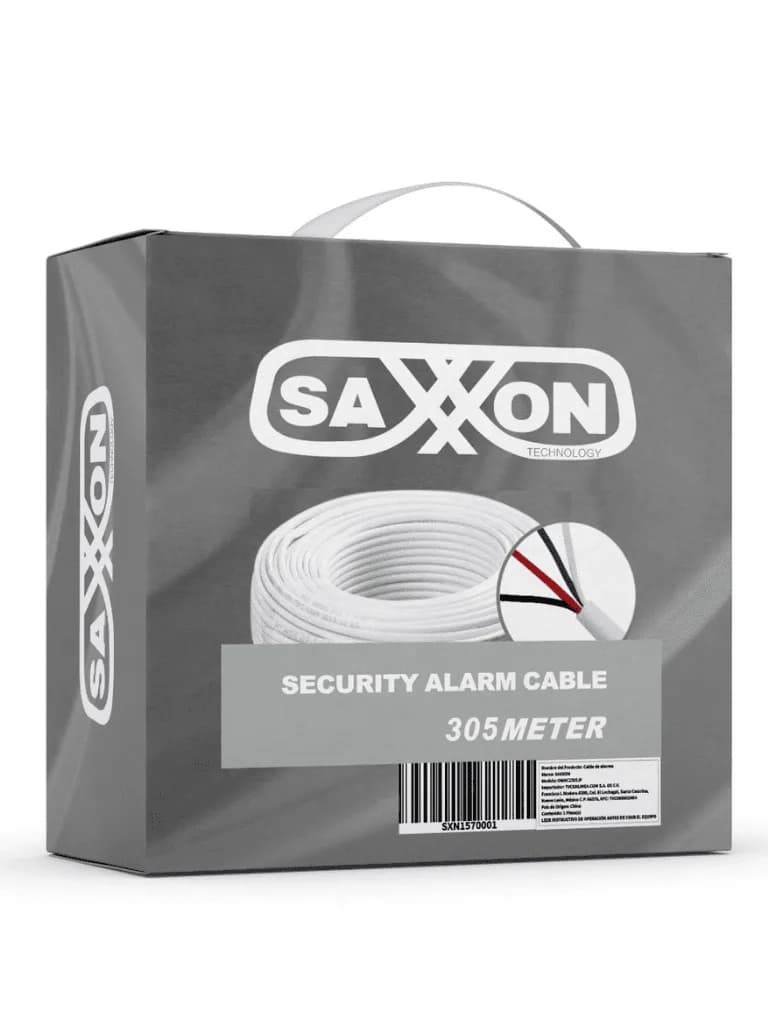 SAXXON OWAC2305JF- Cable de alarma de 2 conductores/ CCA/ Calibre 22 A 2