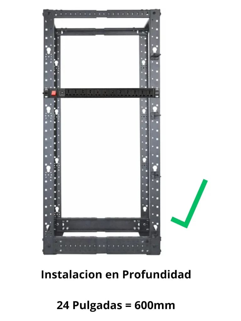 SAXXON SXPDU12P16A- Barra PDU con 12 Contactos Individuales , 16 Amp , 2
