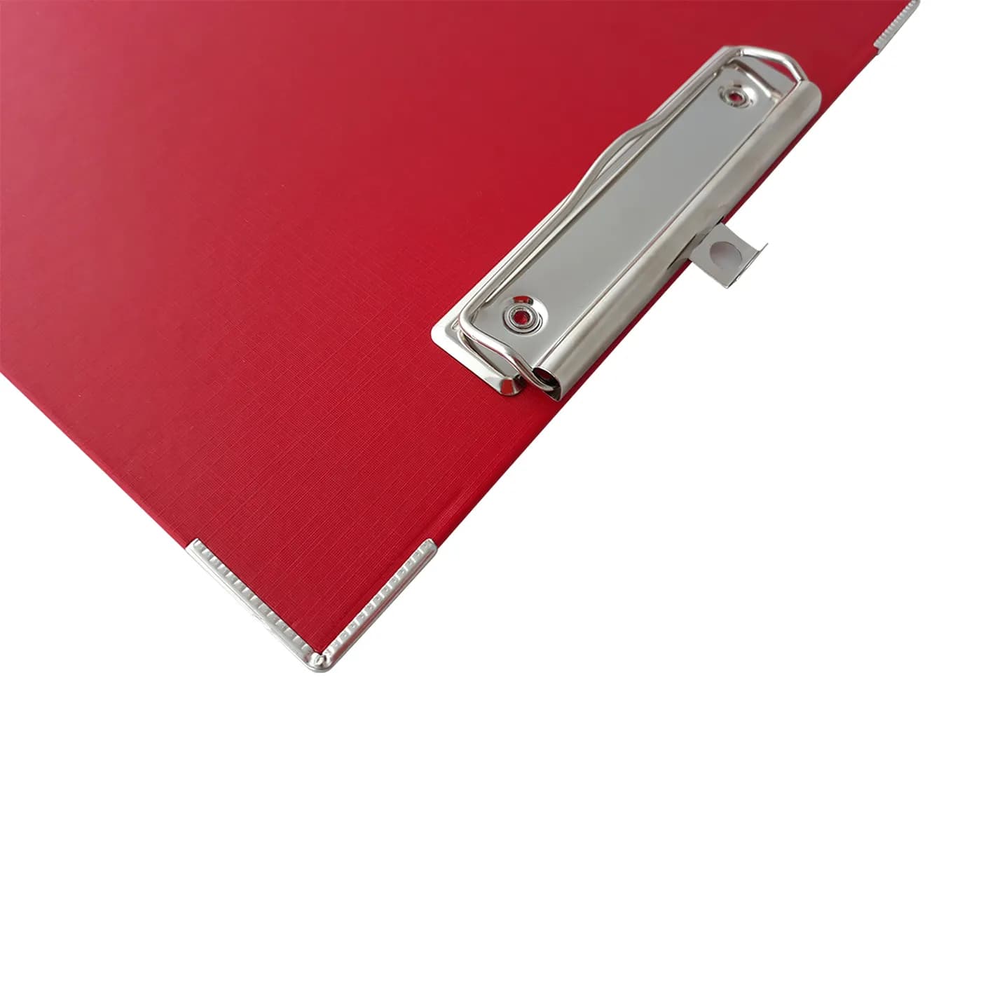 TECHMAKRO TABLA DE CARTON FORRADA DE PVC ROJA CON CLIP pais de origen  3