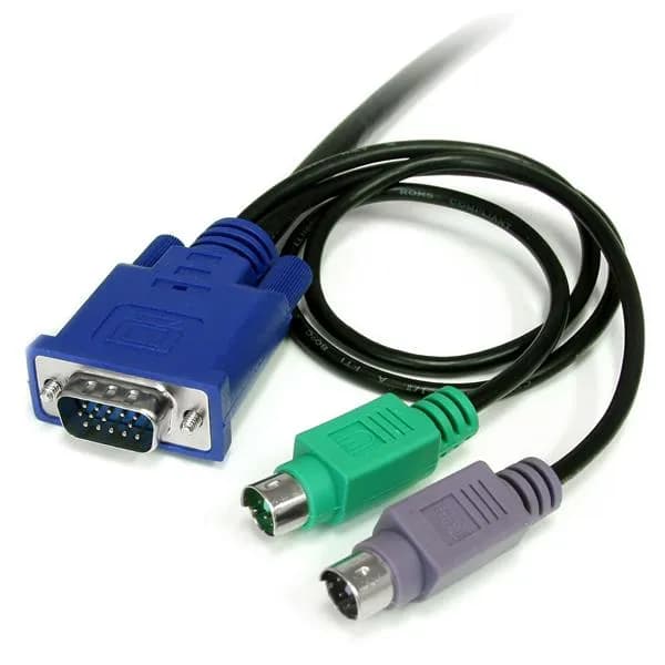 StarTech.com Cable KVM de 1.8m Ultra Delgado 3-en-1 VGA PS/2 - HD15 Ma 3