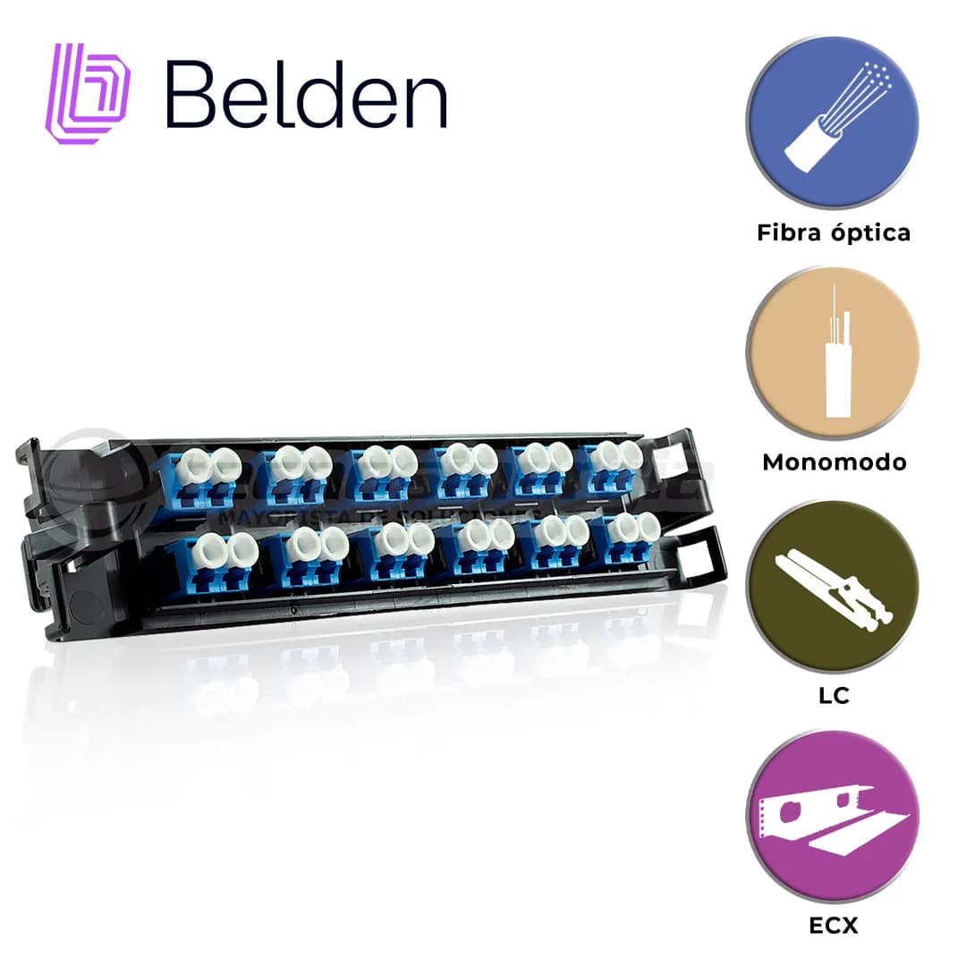 FRAME FX ECX MONOMODO BELDEN FFSX12LD / OS2 / AZUL / LC DUPLEX / 12 PU 5