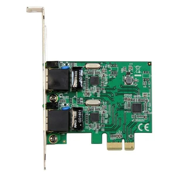 StarTech.com Adaptador Tarjeta de Red NIC PCI Express PCI-E de 2 Puert 2