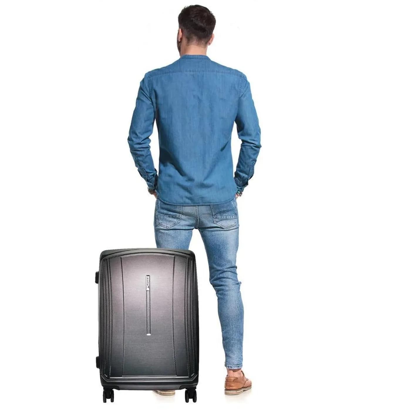 SKYPEAK MALETA OCEAN RIGIDA 20 PULG PLATA 4