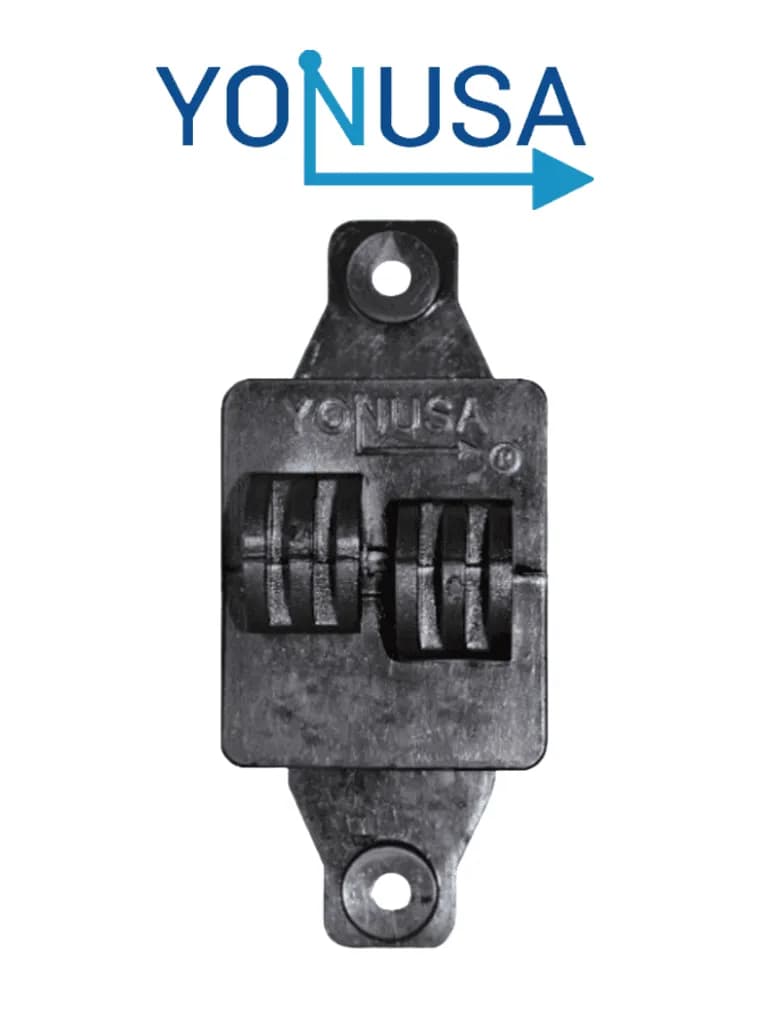 YONUSA AP101 - Aislador de paso cuadrado para cercas electricas, mater
