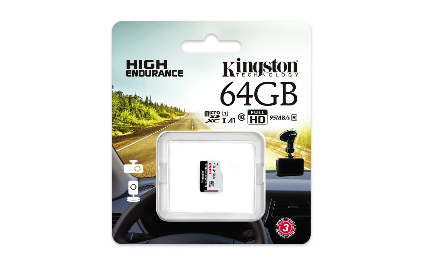 Kingston Technology High Endurance 64 GB MicroSD UHS-I Clase 10 3