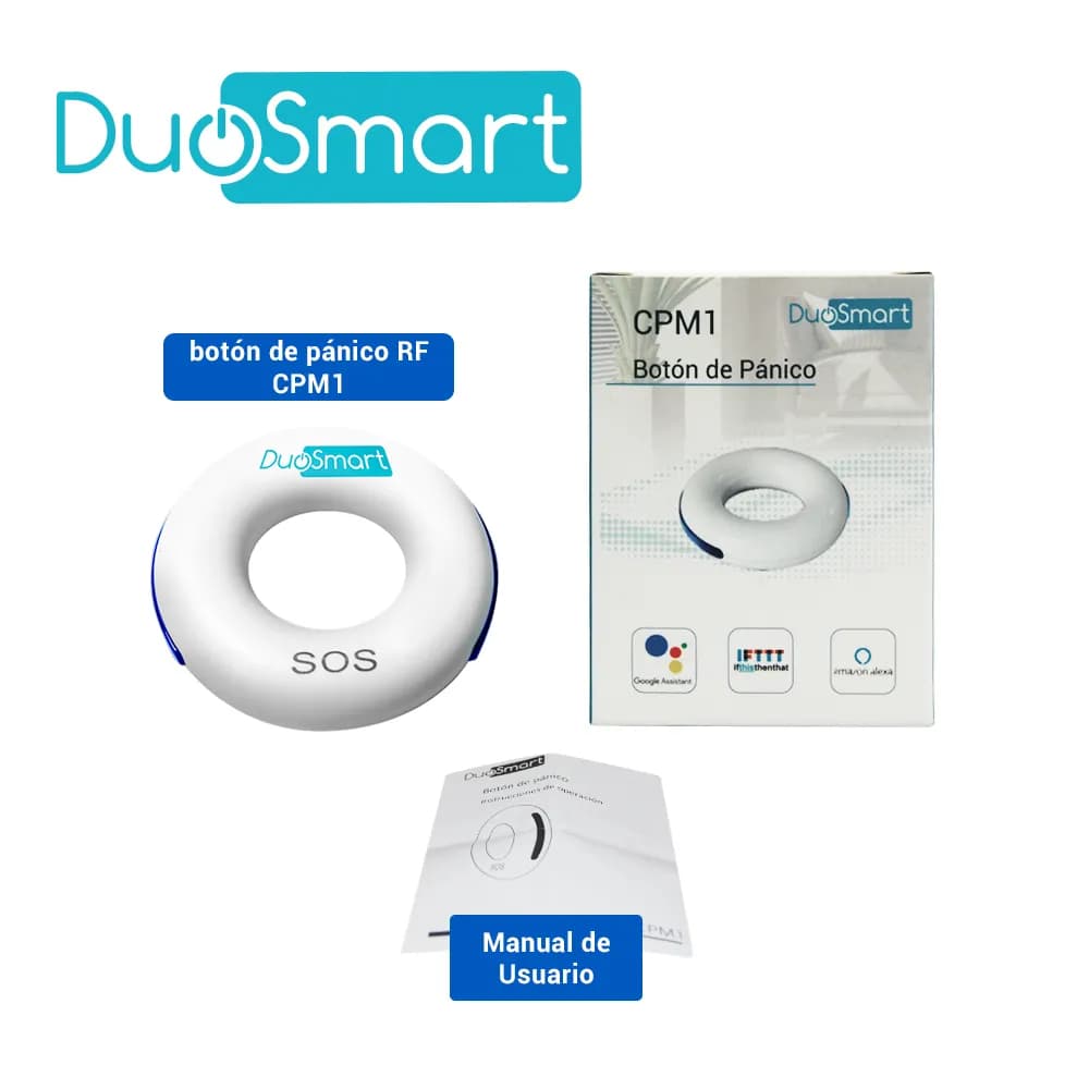 BOTON DE PANICO RF SERIE C DUOSMART CPM1 -COMPATIBLE CON PANELES B20 C 5