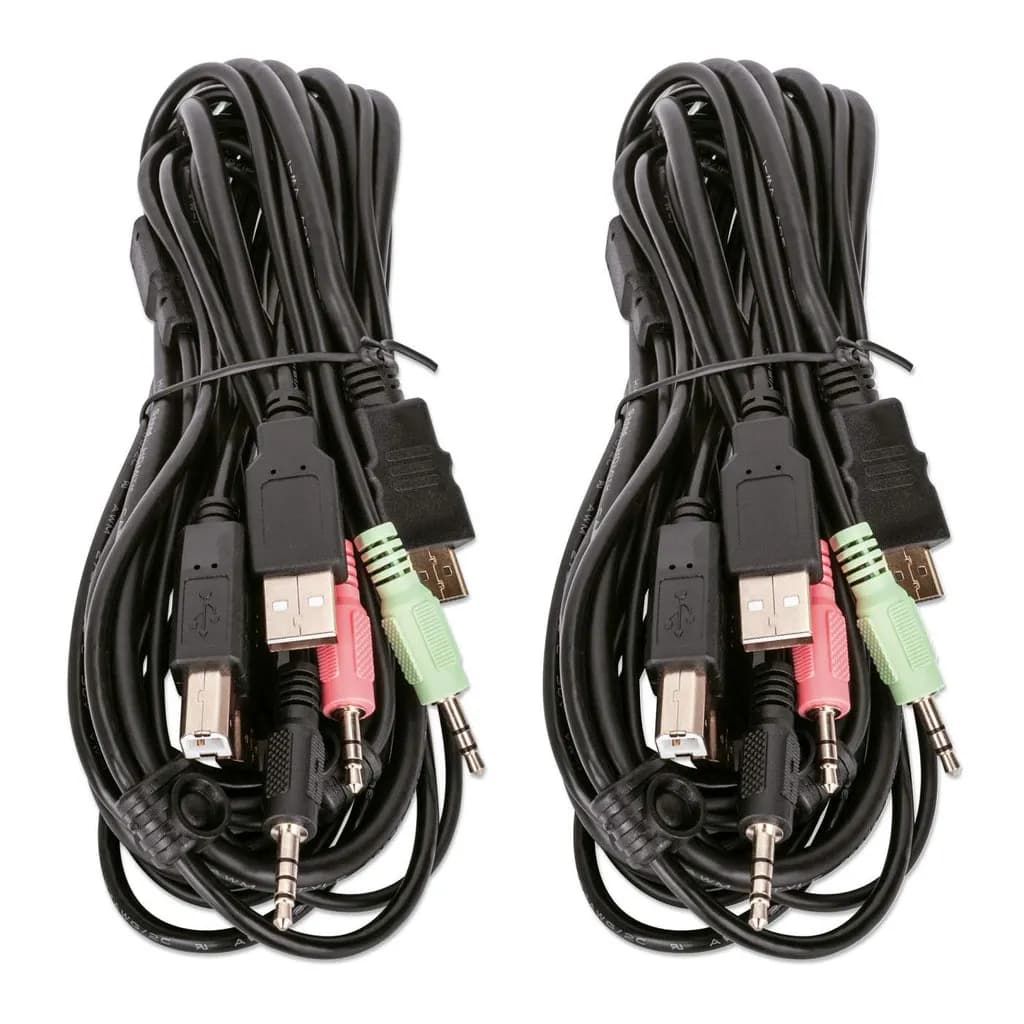 Manhattan Switch KVM HDMI de 2 puertos para dos monitores 7