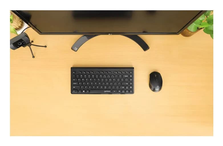 Manhattan Mini teclado USB inalámbrico, 12 teclas multimedia/funcional 7