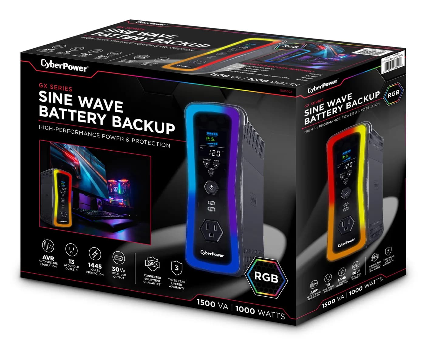 CyberPower GX150C2 sistema de alimentación ininterrumpida (UPS) Línea  13