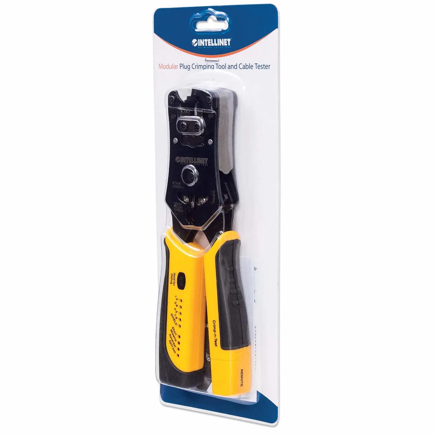 Intellinet Pinza Crimpeadora Universal de Plugs Modulares y Probador d 7