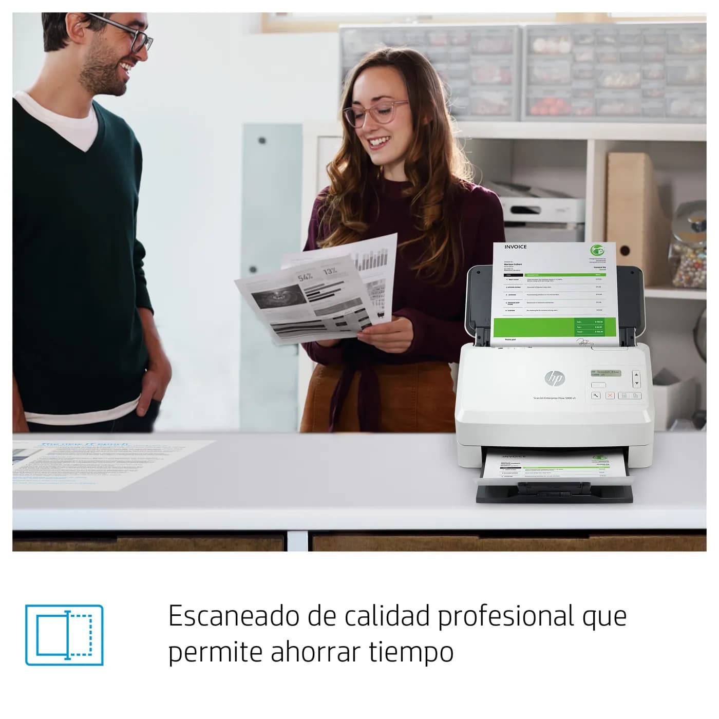 HP ScanJet Enterprise Flow 5000 s5 Escáner alimentado con hojas 600 x  6