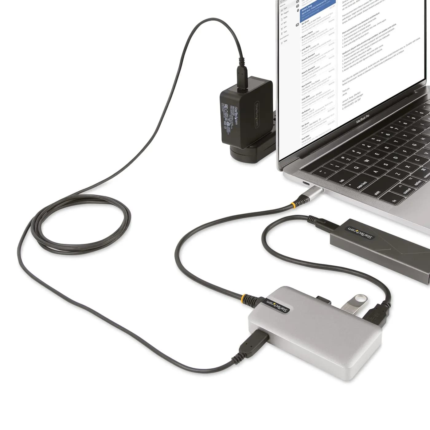 StarTech.com Hub USB-C de 4 Puertos con Modo Alt de DP para USB-C y Sa 9