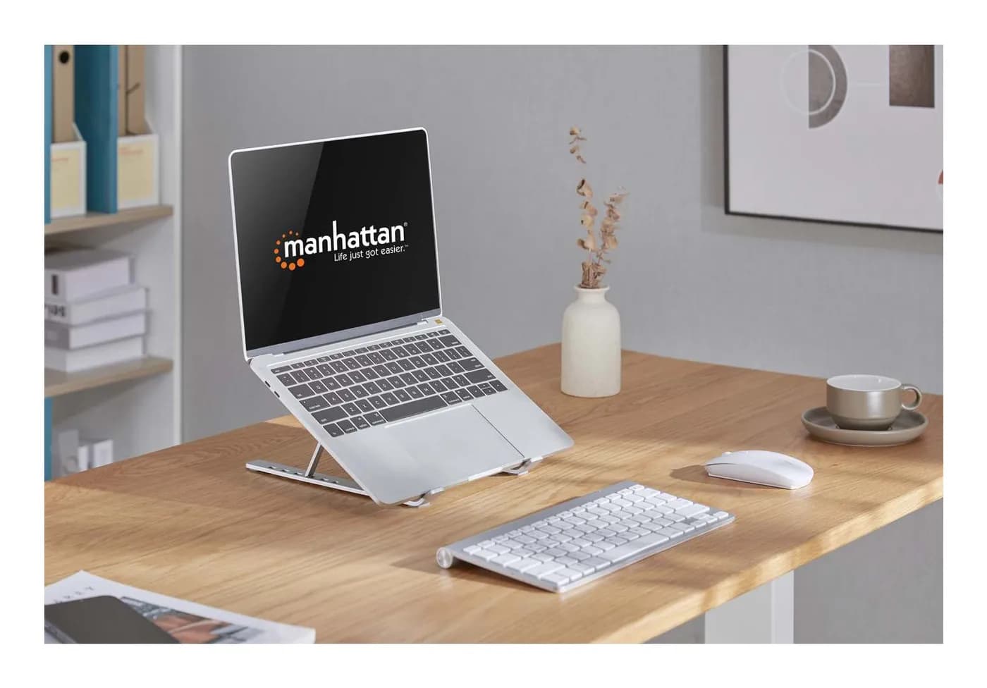 Manhattan Soporte ergonómico, plegable en seis posiciones, para laptop 4