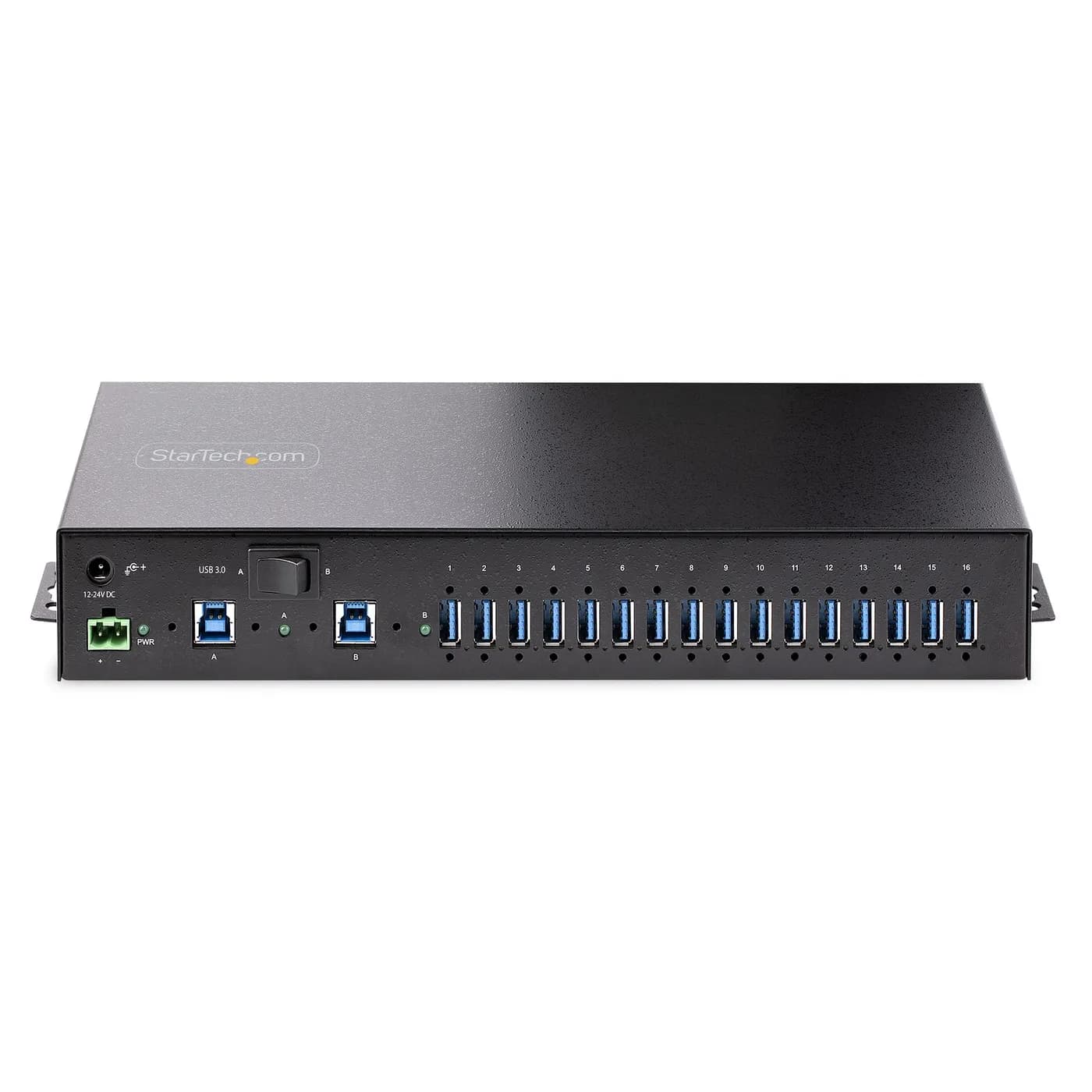 StarTech.com Hub USB 3.0 5Gb de 16 Puertos Industrial - Metal - Montaj 3