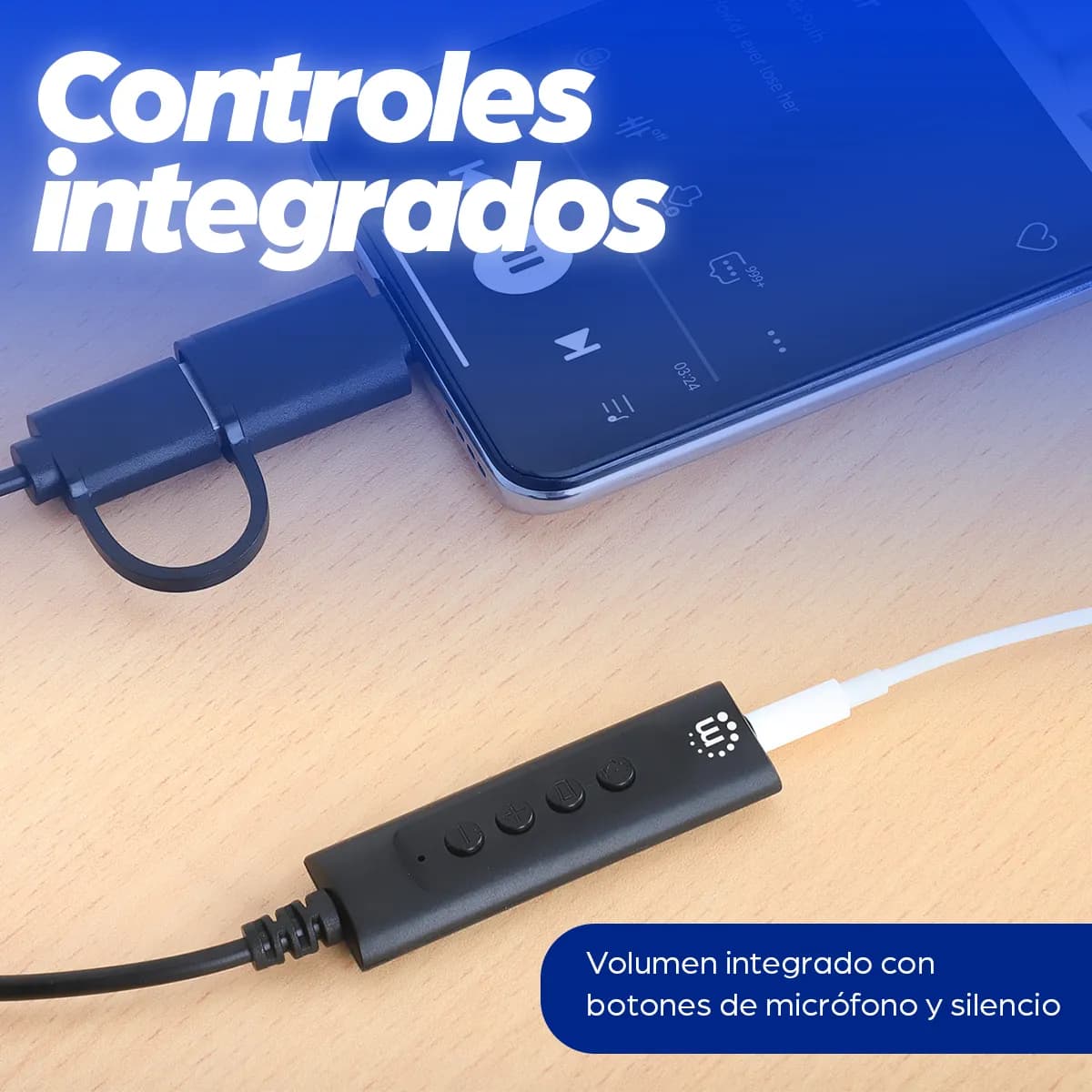 Manhattan 153560 divisor de audio Negro 7