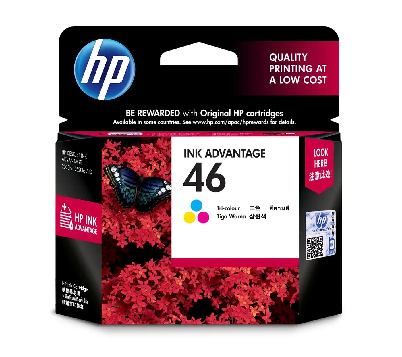 HP Cartucho original de tinta tricolor 46 Advantage 4