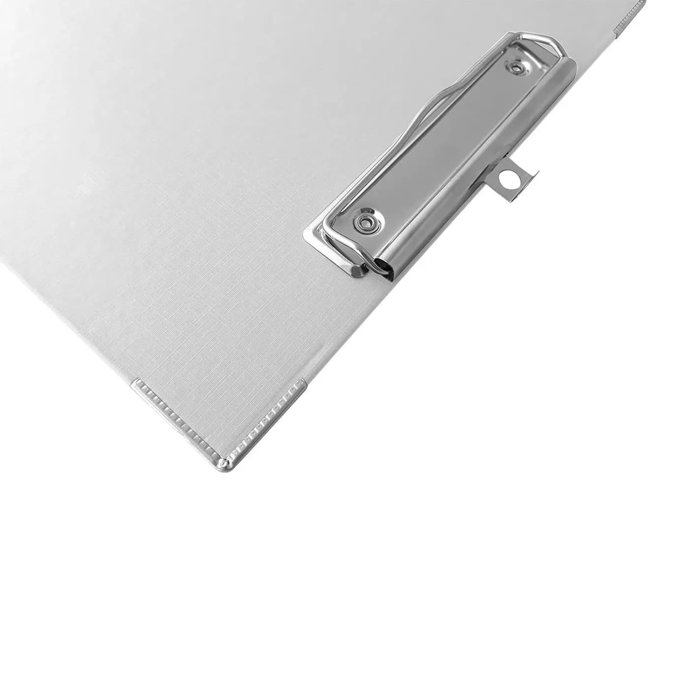 TECHMAKRO TABLA DE CARTON FORRADA DE  PVC BLANCO CON CLIP país de orig 3