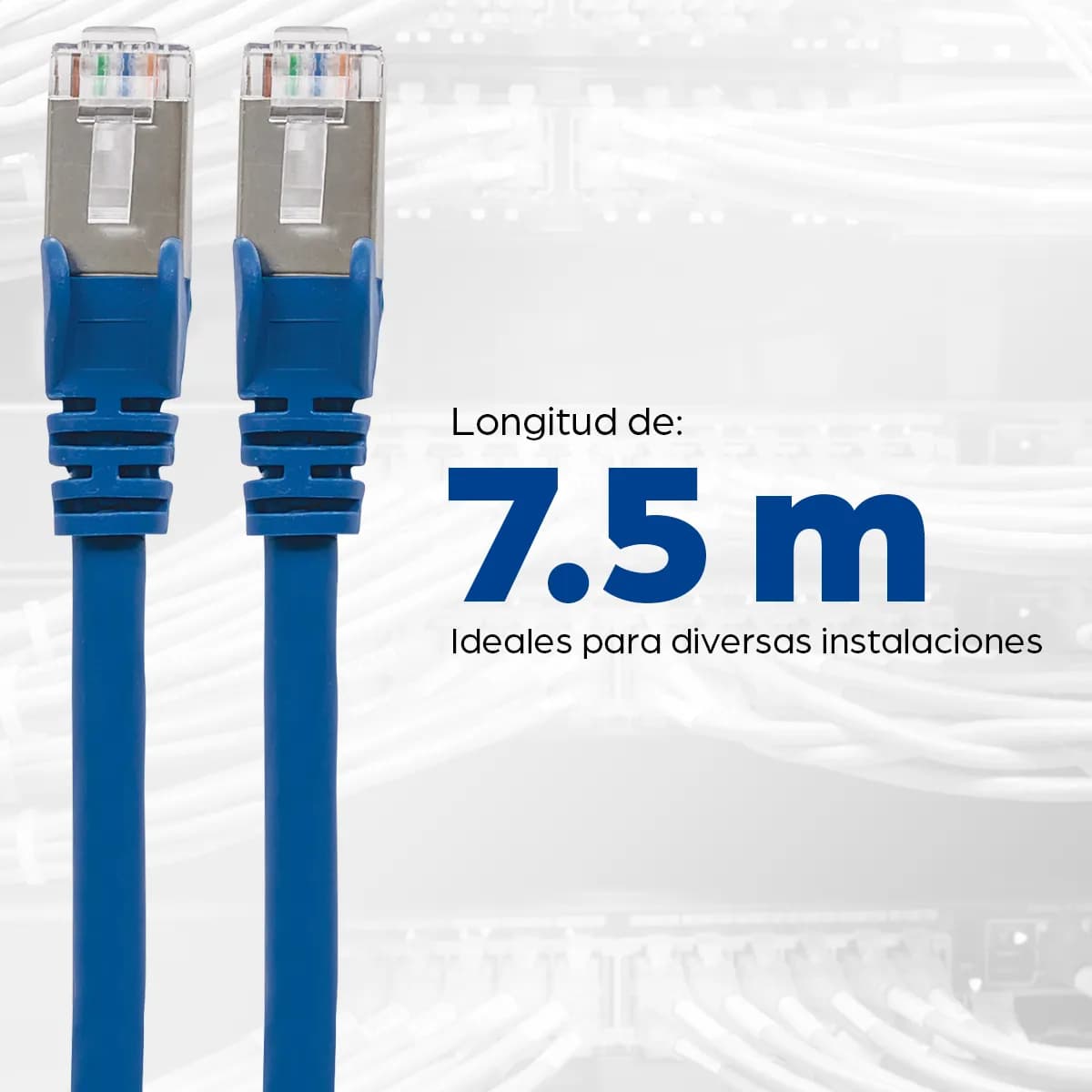 Intellinet Cable de Red Cat6a S/FTP, 7.6 m, Azul 6
