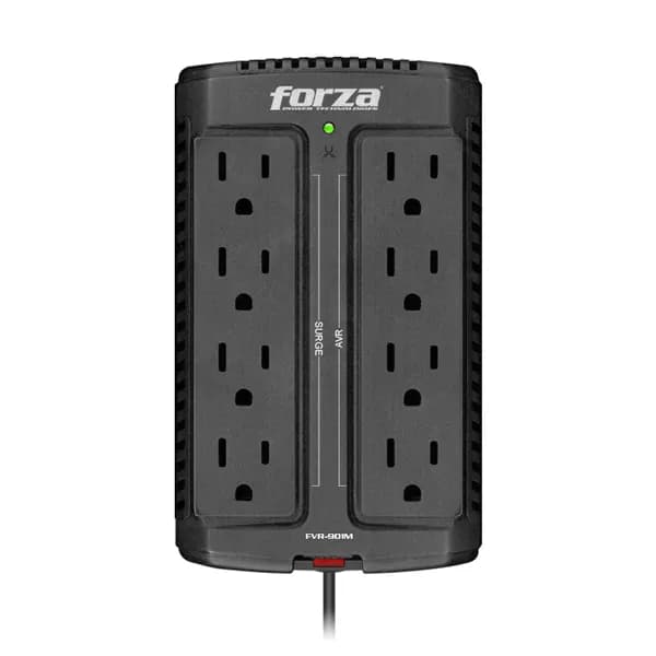 REGULADOR DE VOLTAJE FORZA FVR-901M AUTOMÁTICO 900VA/450W 120V 8-NEMA 