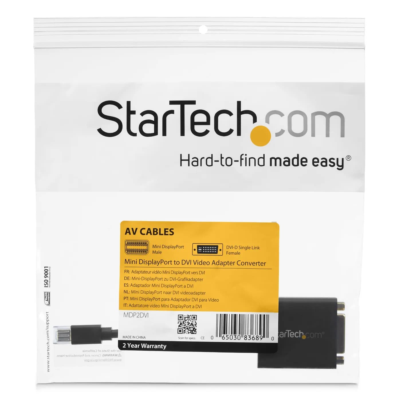 StarTech.com Adaptador de Video Mini DisplayPort a DVI - Cable Convert 6
