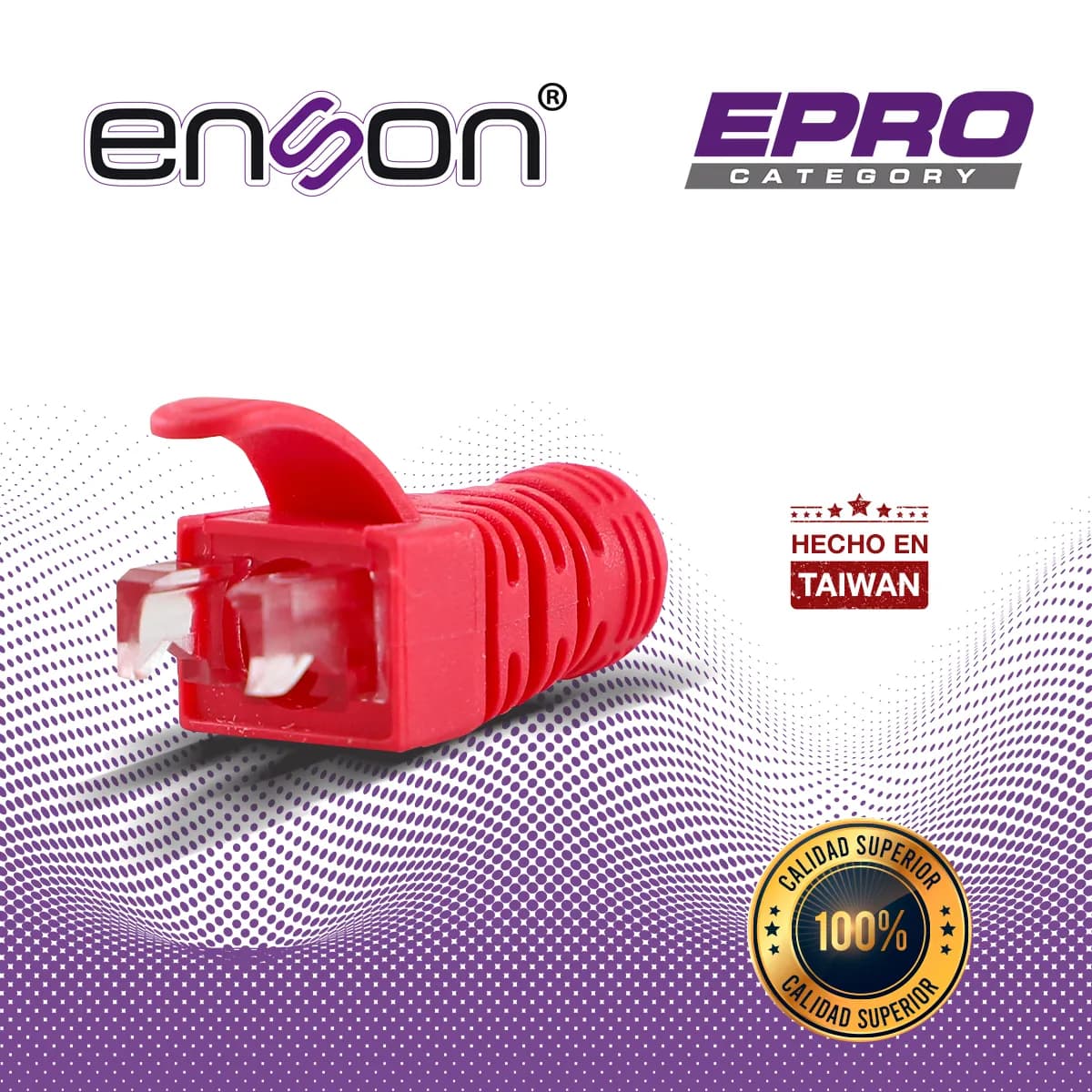 BOTA PARA CABLE UTP ENSON EPRO-BOOT-RD COLOR ROJO IDEAL PARA EL TERMIN 4