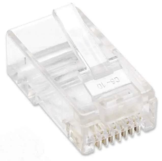 Intellinet PLUG RJ45 CAT5E MULTIFILAR UTP BOTE 100 PZAS ORO 15-MICRAS 3