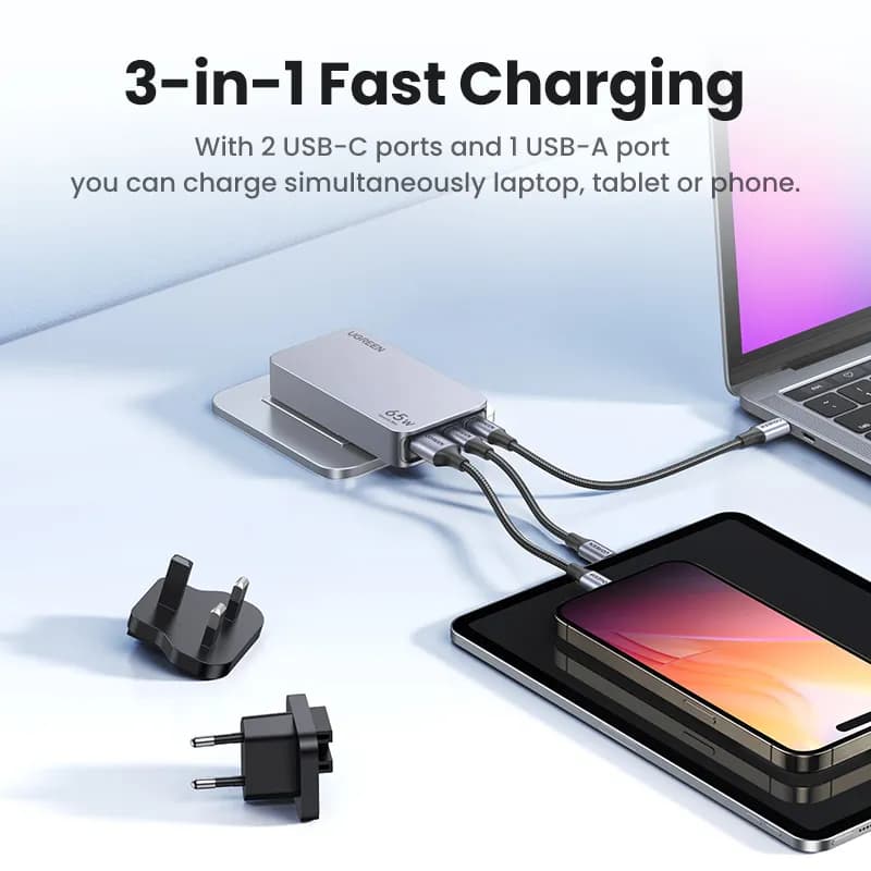 Ugreen Nexode Pro 65W GaN Travel Charger Interior 4