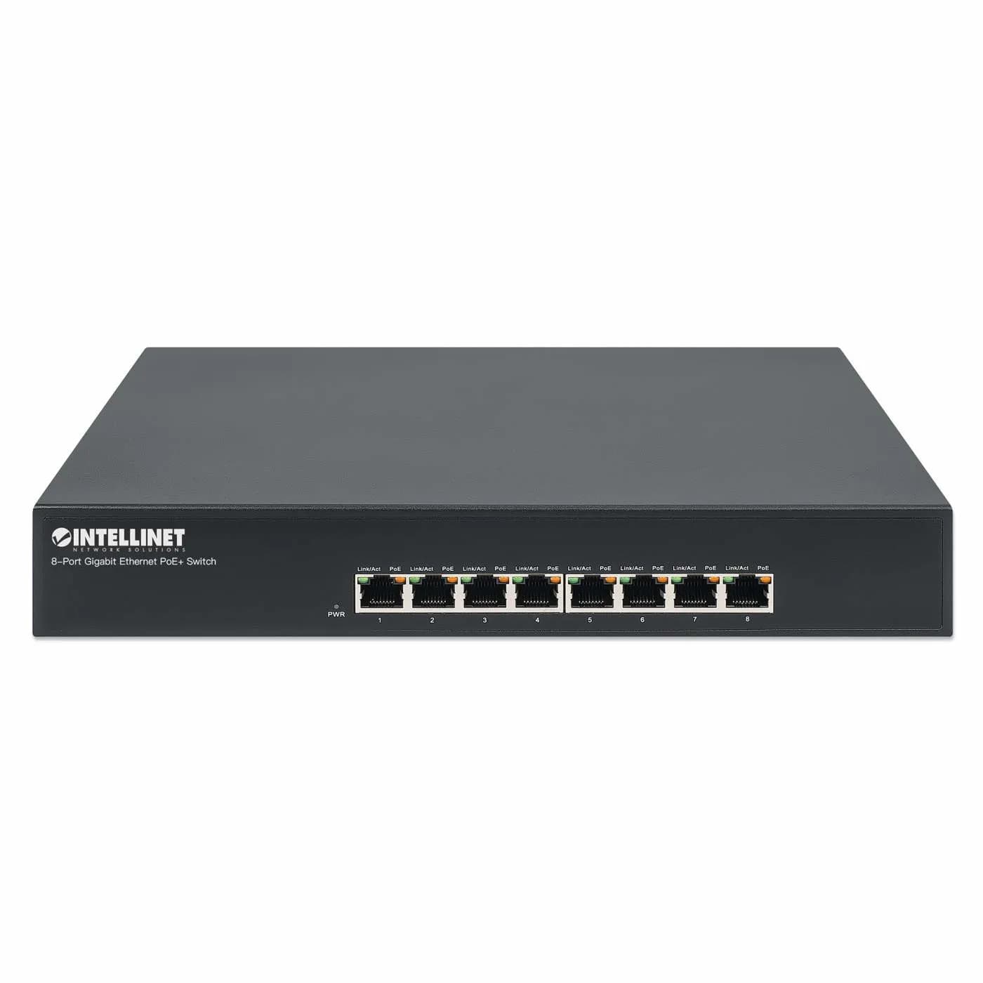 Intellinet Switch Gigabit PoE+ de 8 puertos 3