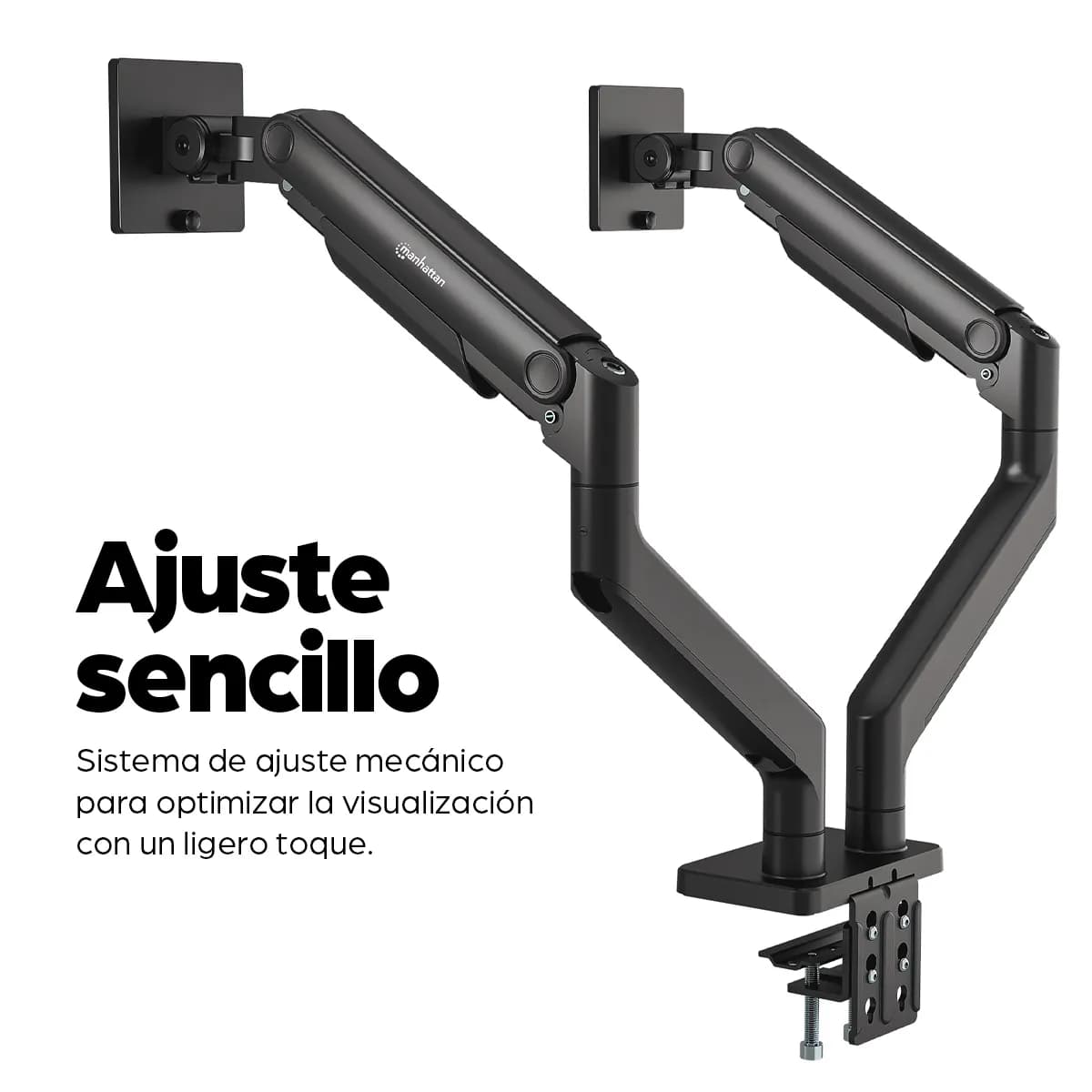 Manhattan 462587 soporte para pantalla plana 114.3 cm (45") Escritorio 13