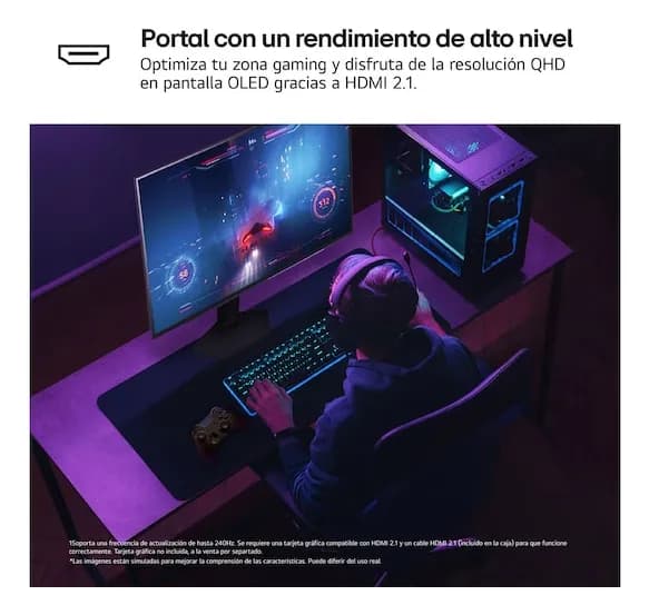 LG 27GX704A-B monitor de computadora 68.6 cm (27") 2560 x 1440 Pixeles 9