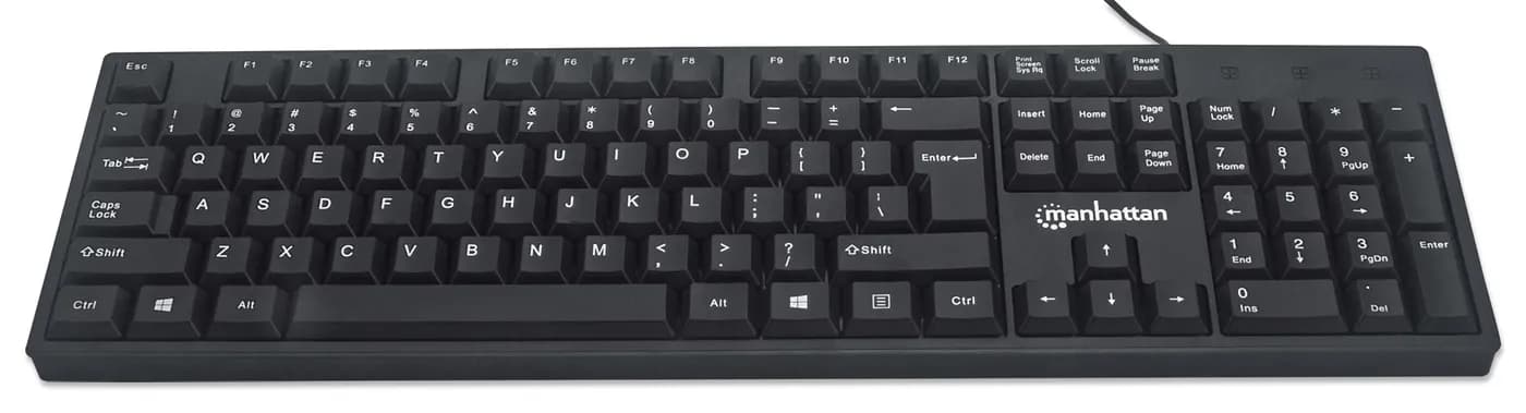 Manhattan 179324 teclado Oficina USB QWERTZ Negro 4