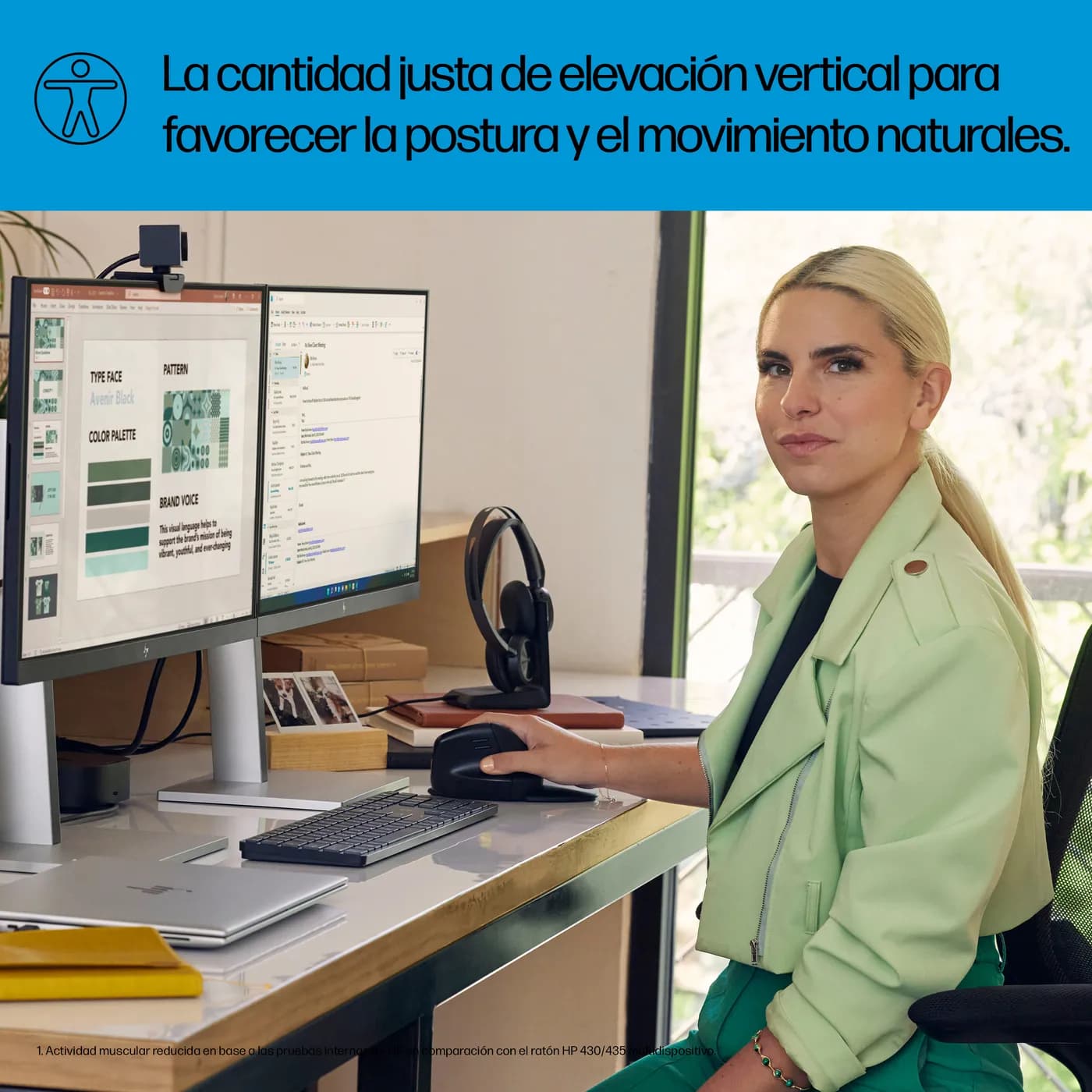 HP Mouse vertical ergonómico 925 8