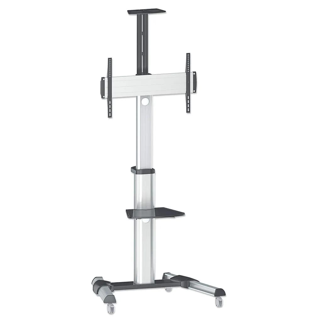 Manhattan Soporte para TV, de piso, tipo carrito, de alumino, con incl 2