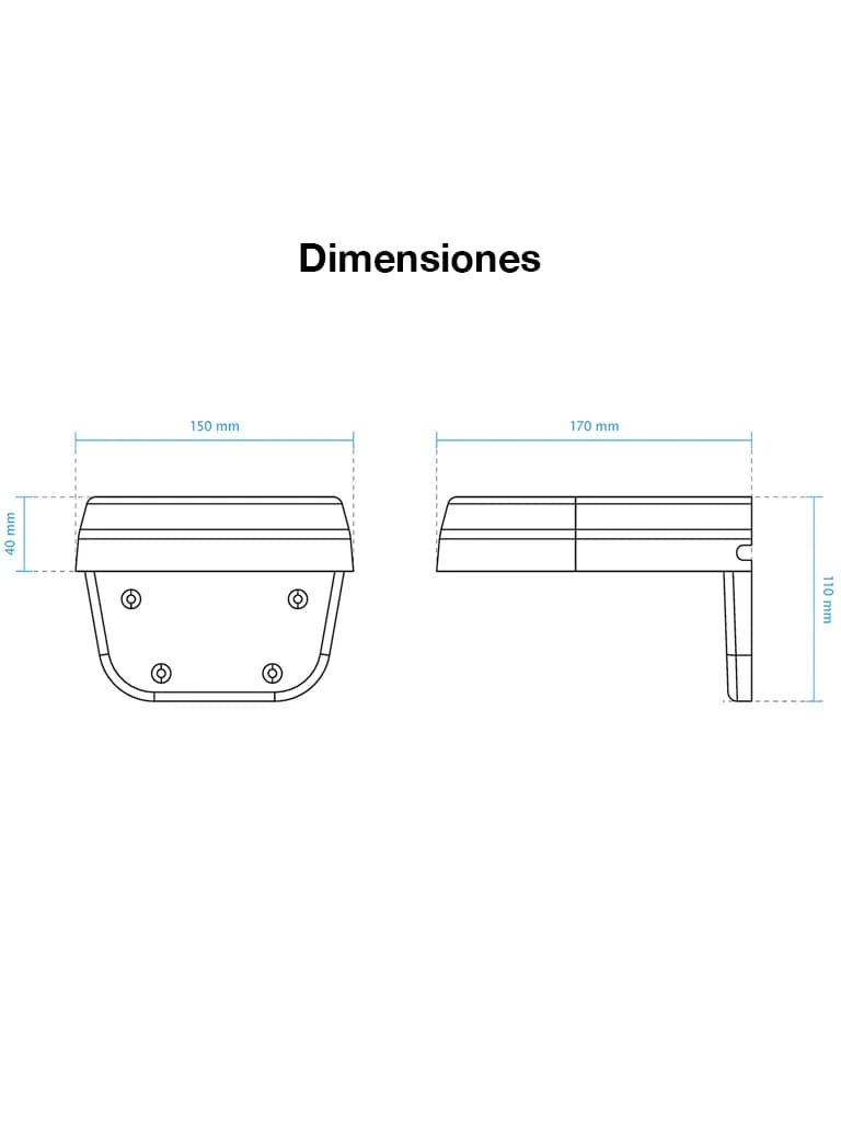 VIVOTEK AM-21A - Soporte de pared tipo L de exterior para cámaras tipo 2