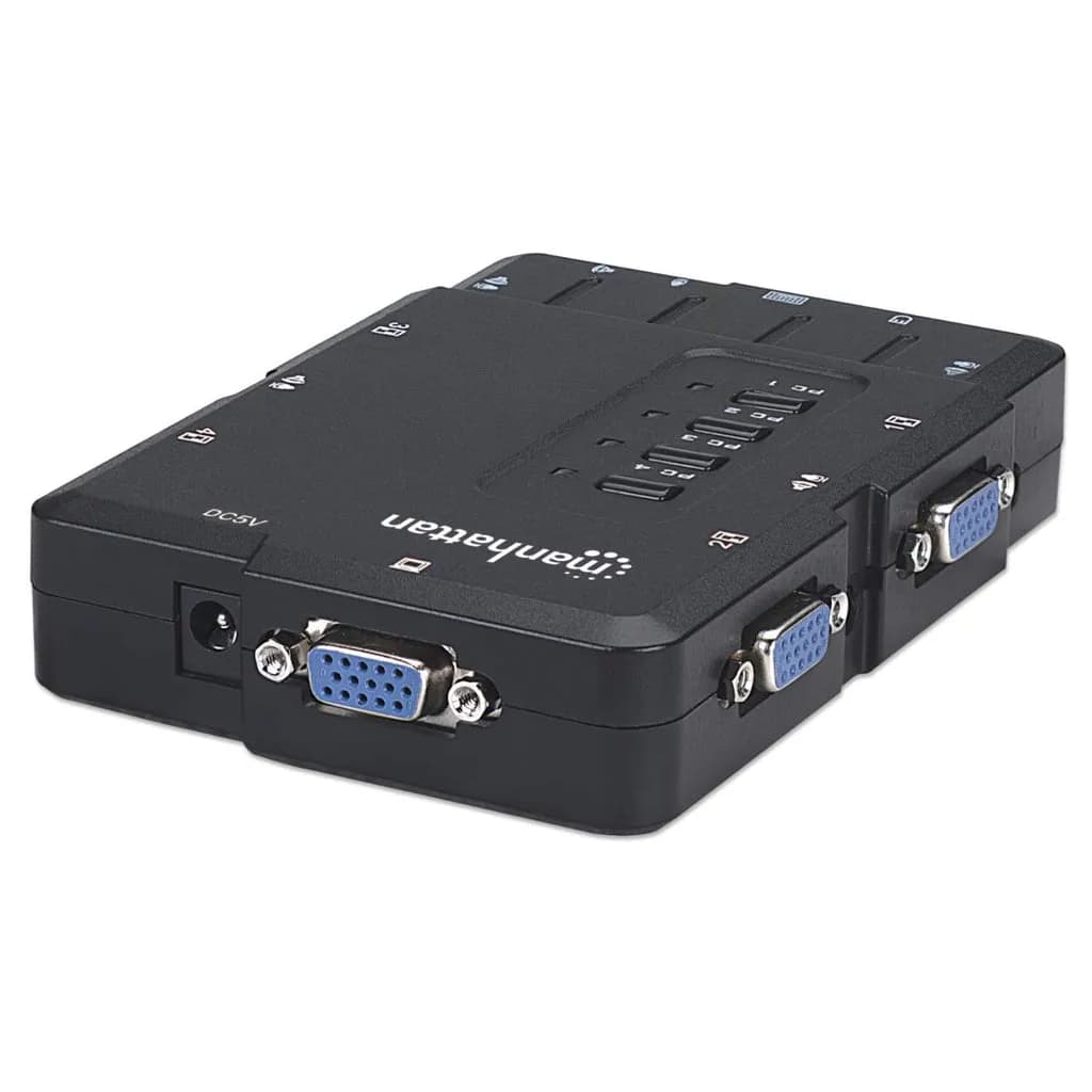 Manhattan Switch KVM Compacto 4 Puertos 4