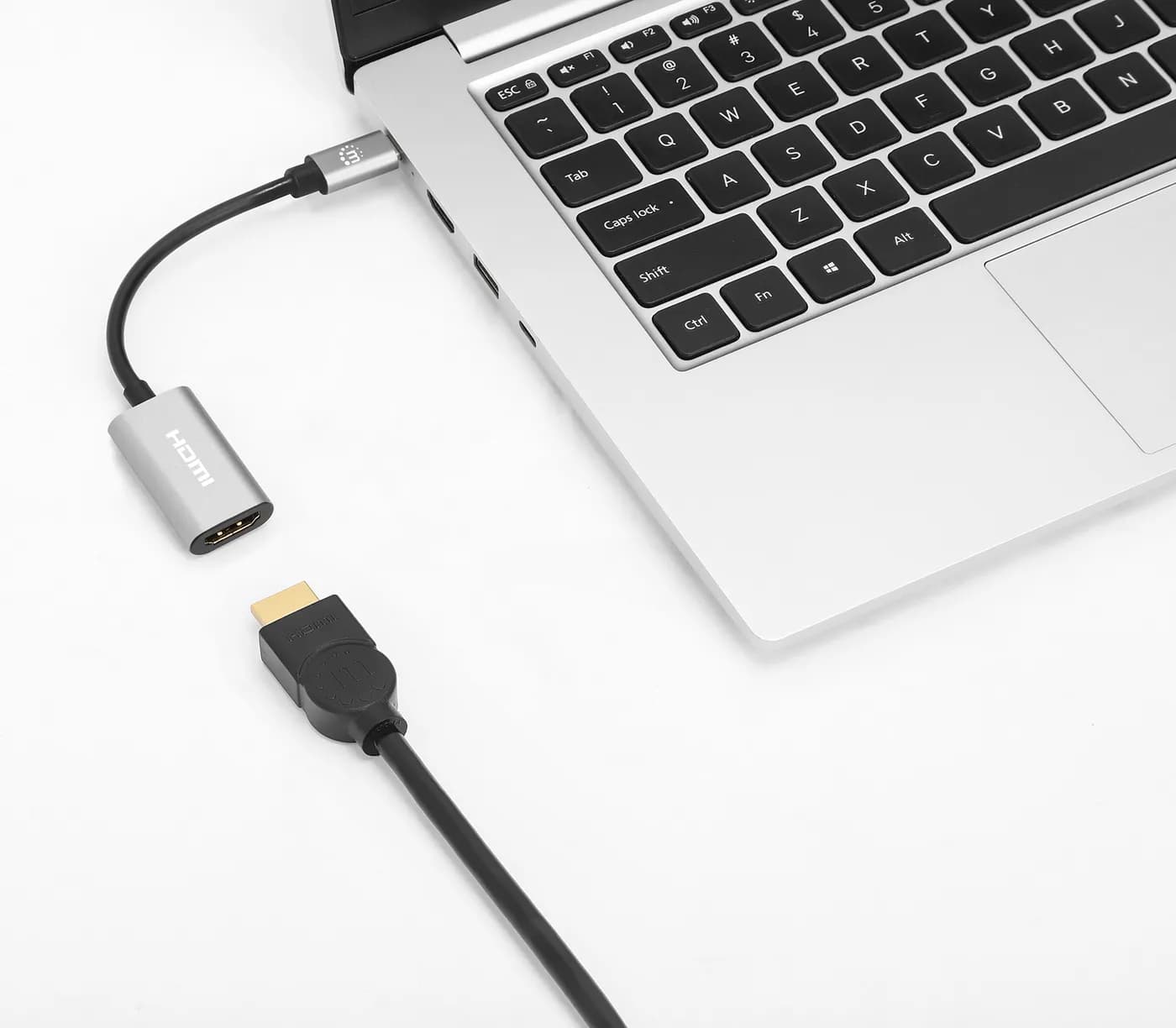 Manhattan 153973 adaptador de cable de vídeo 0.11 m USB Tipo C HDMI Gr 4