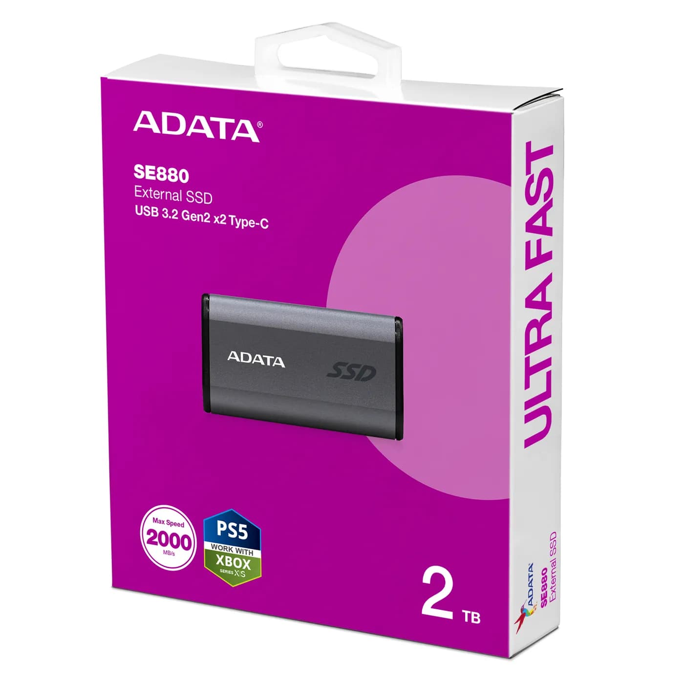 ADATA SE880 2 TB USB Tipo C 3.2 Gen 2 (3.1 Gen 2) Gris 6