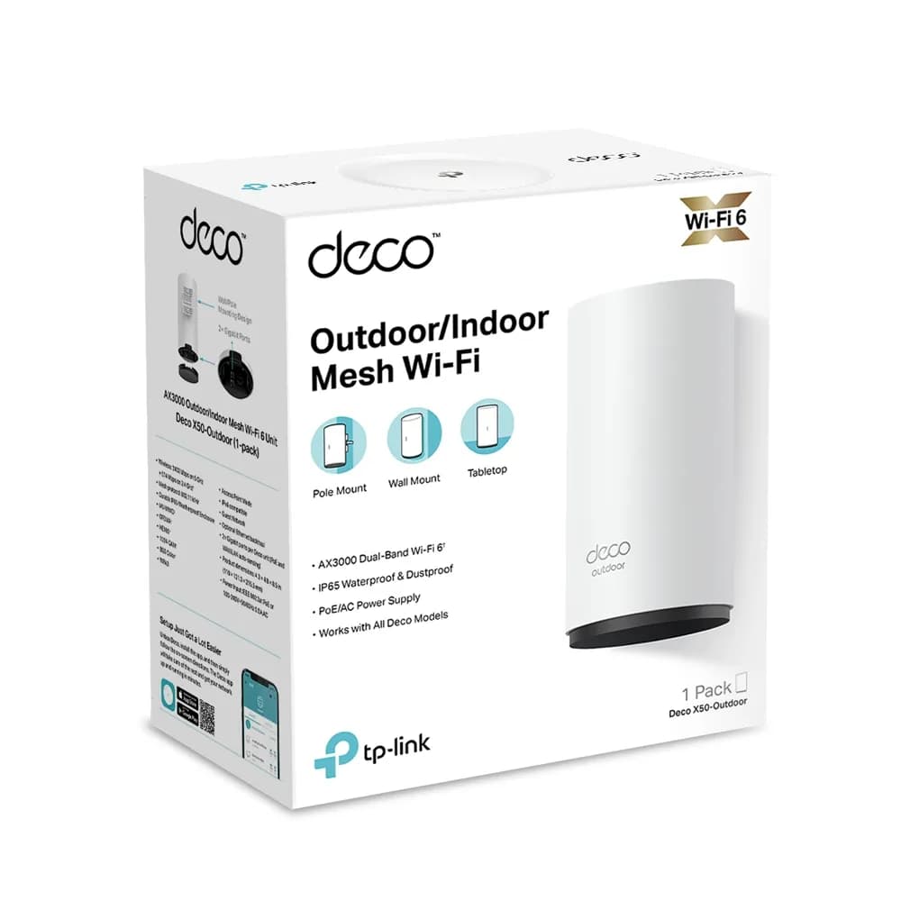 SISTEMA MESH WI-FI 6 TP-LINK AX3000 /DECO X50-Outdoor(1-pack) 3