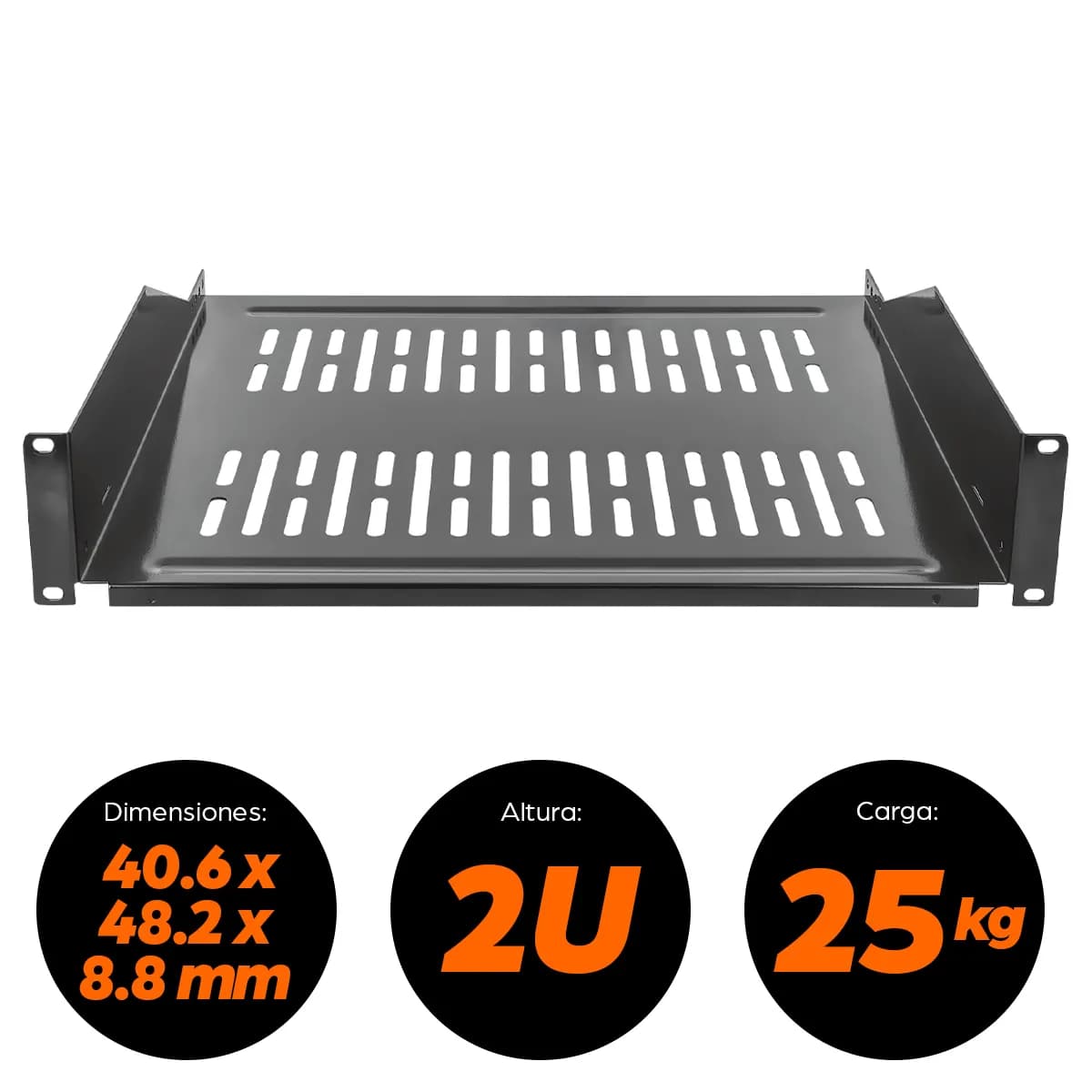 Intellinet Charola fija, 2U, 19" 9