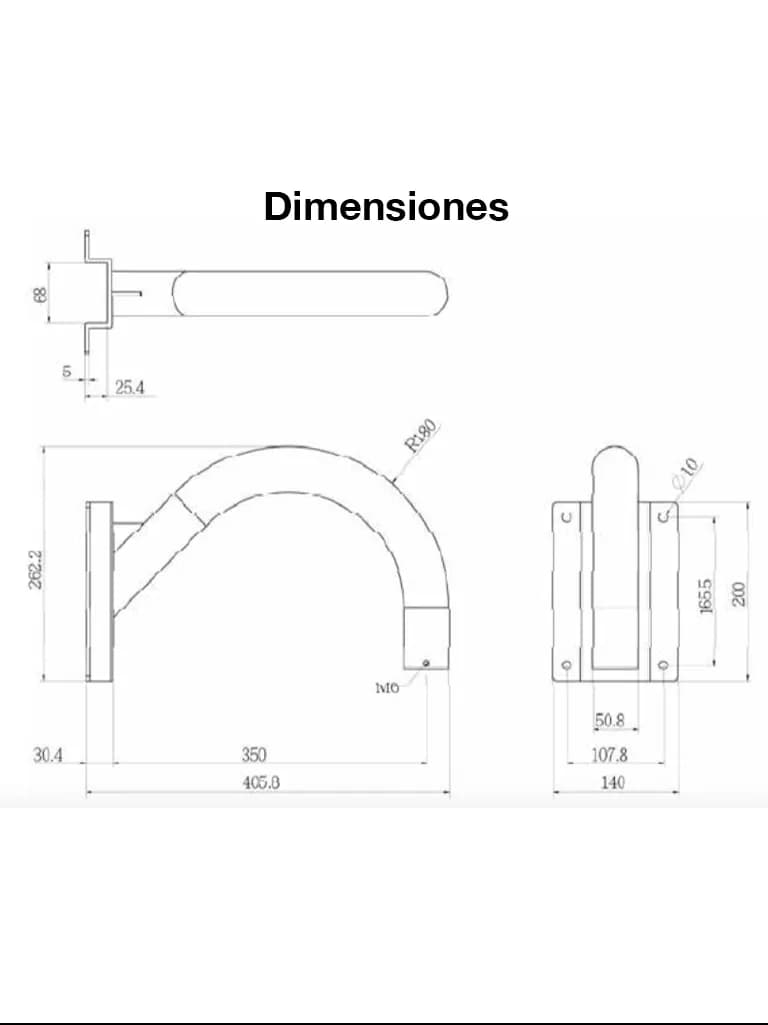 VIVOTEK AM-221 - Soporte para montaje en pared tipo cuello de ganso 2