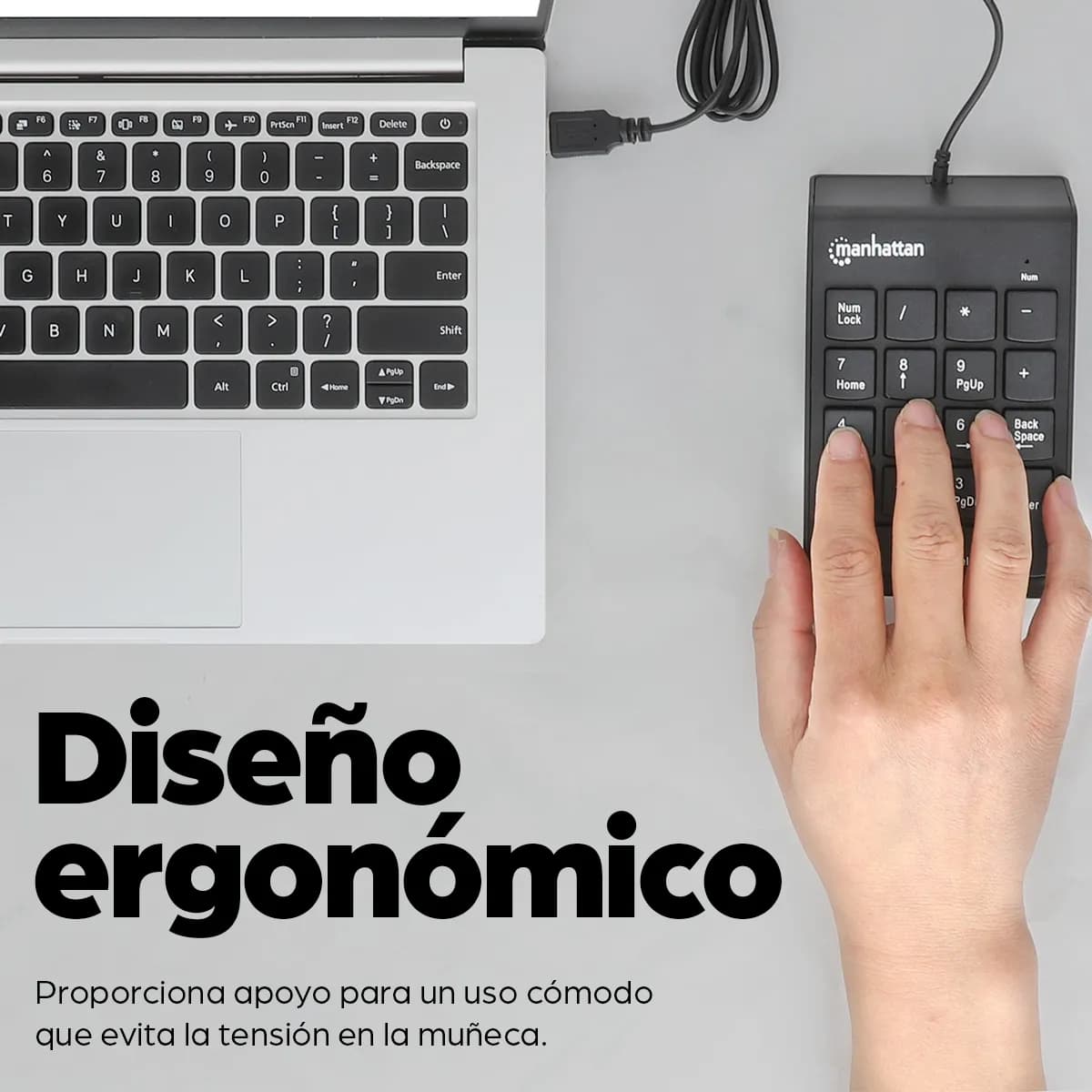 Manhattan Teclado numérico alámbrico 3