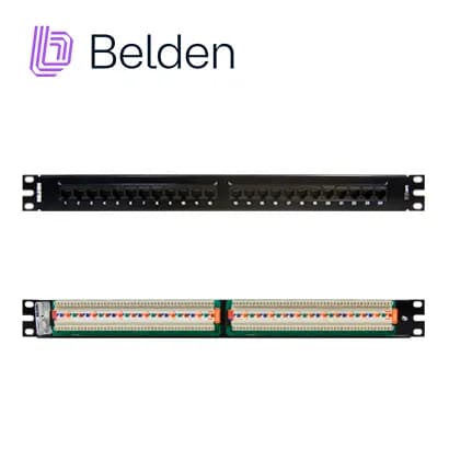 PATCH PANEL BELDEN AX103258 CAT5E 24PTOS 1U PRECARGADO 3