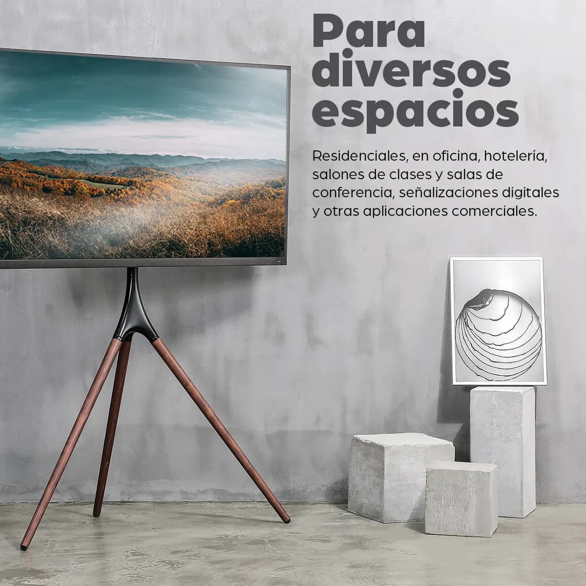 Manhattan Soporte para TV con Trípode 12