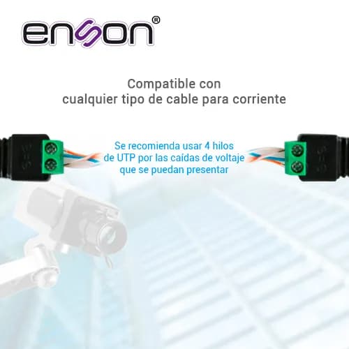 CONECTOR DE CORRIENTE ENS-MC01 MACHO ENSON TIPO JACK 3.5 MM PARA CAMAR 5