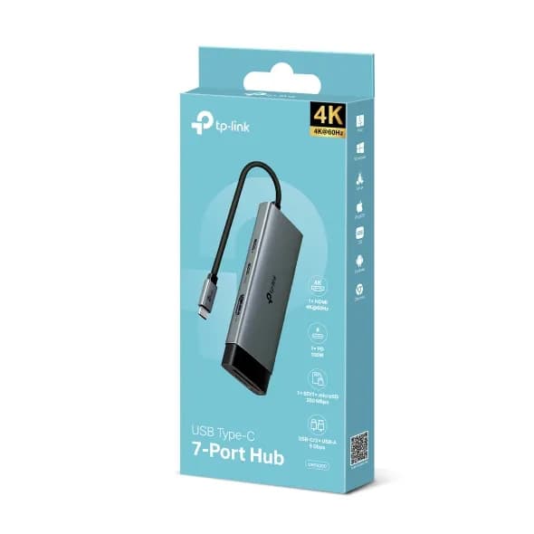 TP-Link UH7020C nodo concentrador USB 3.2 Gen 1 (3.1 Gen 1) Type-C 500 4