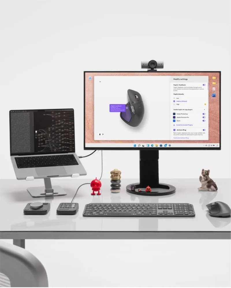 Logitech MX Master 4 ratón Oficina Diestro RF inalámbrico + bluetooth  12