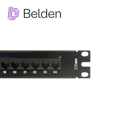 PATCH PANEL BELDEN AX103258 CAT5E 24PTOS 1U PRECARGADO 4