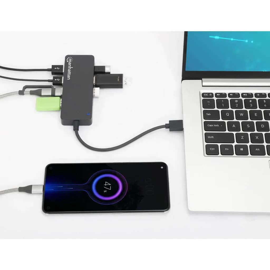 Manhattan Hub USB con 7 puertos USB-A 3.2 7