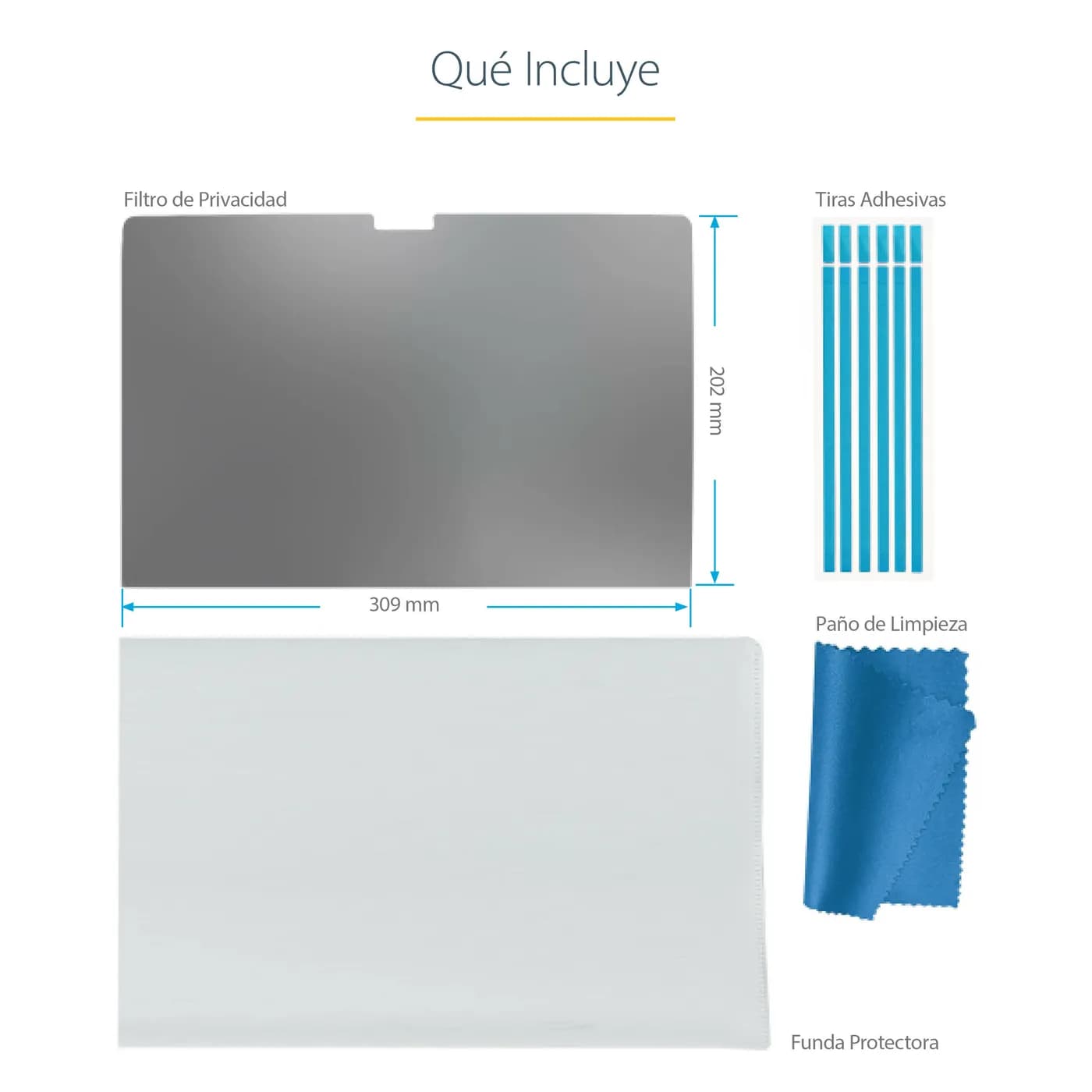 StarTech.com Filtro de Privacidad para Macbook Pro 21/23 o Laptops de  13